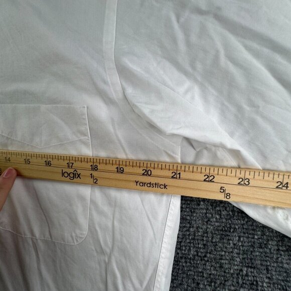 Balmain Paris SSP Button Up Long Sleeve White Shirt Cotton Blend Size 40-78 - Picture 6 of 16